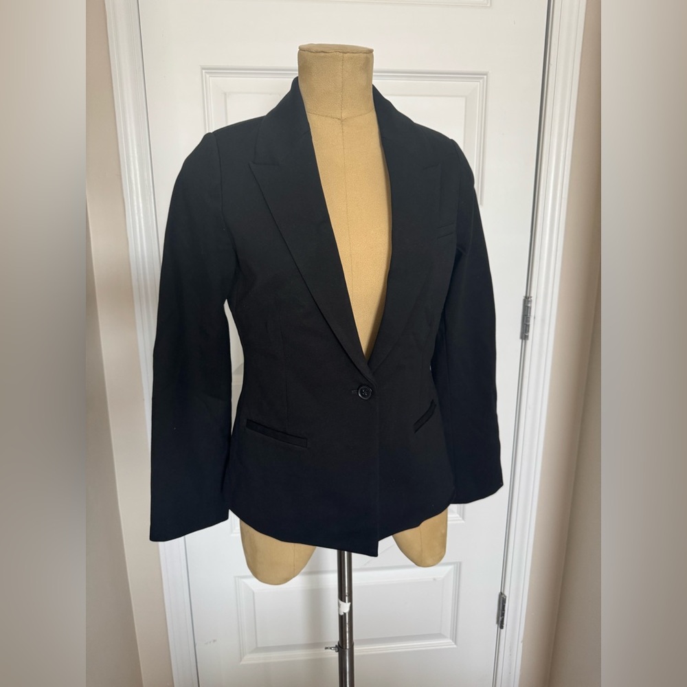 Spanx Elegant Classic Black Single Button Ponte B… - image 2